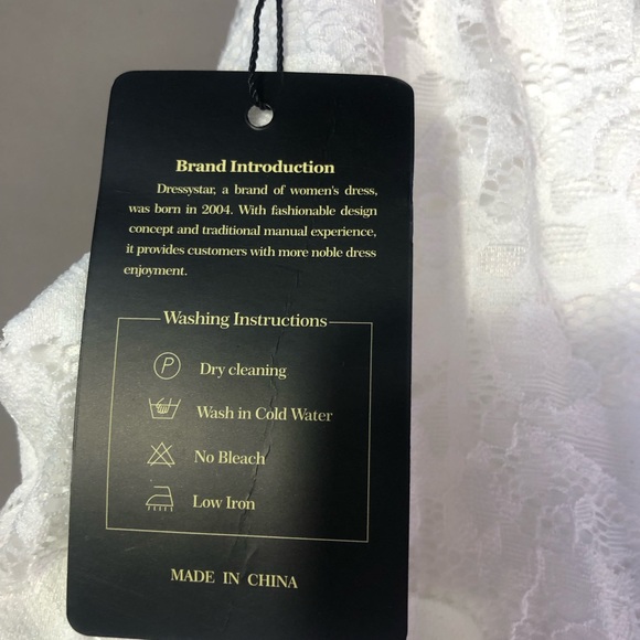 NWT Dressystar Halter Floral Hi-Lo Lace Party Dress Sz Medium - Picture 6 of 8